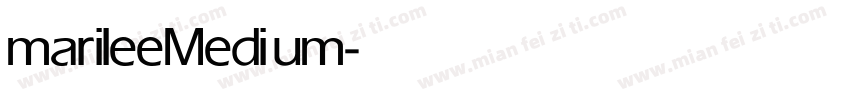 marilee Medium字体转换